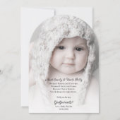 Invitation Be My Godparents Proposition Photo Arche (Devant)