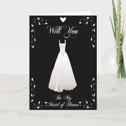 Invitation Be My Maid of Honor Wedding Invite (Devant)