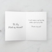 Invitation Be My Maid of Honor Wedding Invite (Intérieur)