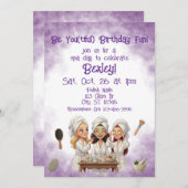 Invitation Be You(tiful) Spa Day Birthday (Devant / Derrière)
