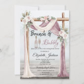 Invitation Beach Arbor Brunch & Bubbly Fête des mariées (Devant)