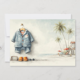 Invitation Beach Baby Bash - 1ère fête d'anniversaire