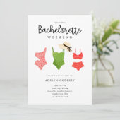 Invitation Beach Bachelorette (Debout devant)