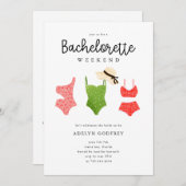 Invitation Beach Bachelorette (Devant / Derrière)