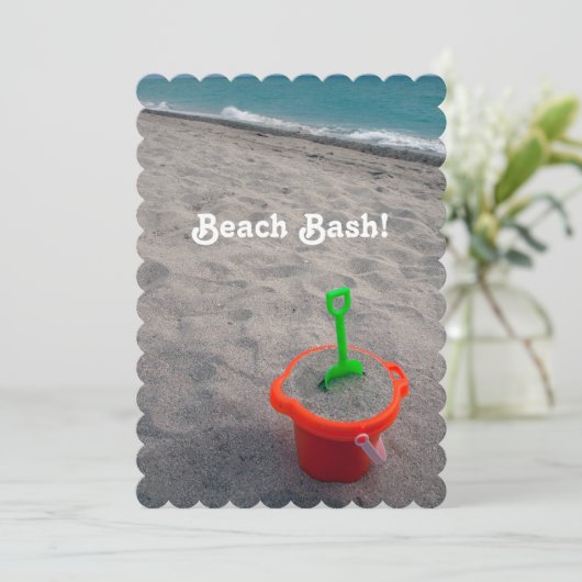 Invitation Beach Bash (Debout devant)