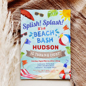Invitation Beach Bash Summer Boy Fête d'anniversaire