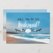 Invitation  | Beach Bridesmaid (Devant / Derrière)