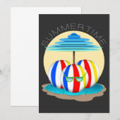 Invitation Beach Buddies Beat the Heat : Sun's Out, Fins Out! (Devant / Derrière)