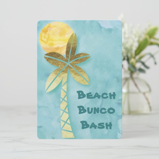 Invitation Beach Bunco Bash (Debout devant)