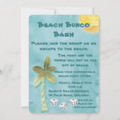 Invitation Beach Bunco Bash (Dos)