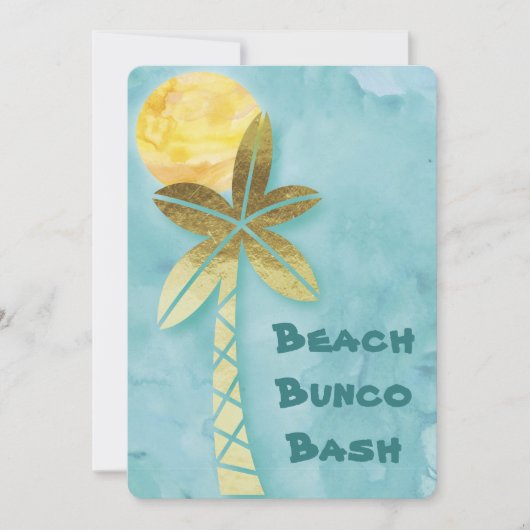 Invitation Beach Bunco Bash (Devant)