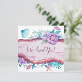 Invitation Beach Caraïbes Réception De Mariage À Thème (Debout devant)