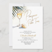 Invitation Beach Coast Tropical Bachelorette Week-end (Devant)