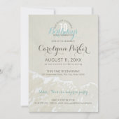 Invitation Beach Coastal 70e anniversaire (Devant)