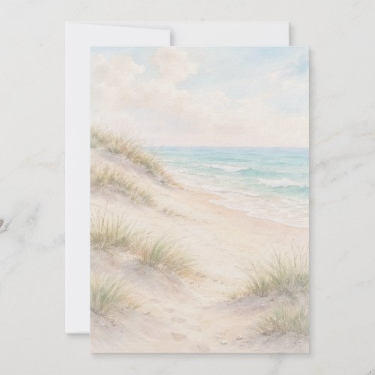 Invitation Beach coastal luxury wedding (Dos)