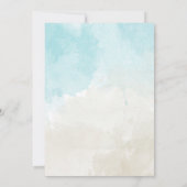 Invitation Beach Colours Couples stock du bar wedding shower (Dos)