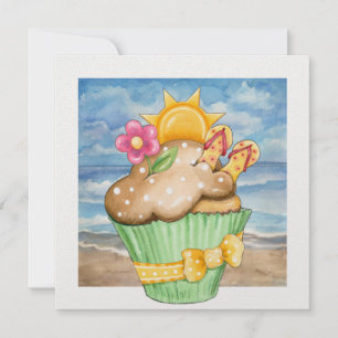 Invitation Beach Cupcake ! - SRF