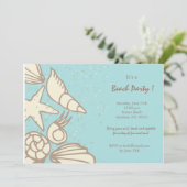 Invitation Beach Elements -invitations de fêtes d'été (Debout devant)