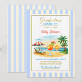 Invitation Beach Graduation Celebration | Class of 2026 (Devant / Derrière)