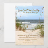 Invitation Beach Graduation Party (Devant / Derrière)