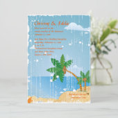 Invitation Beach Grunge (Debout devant)