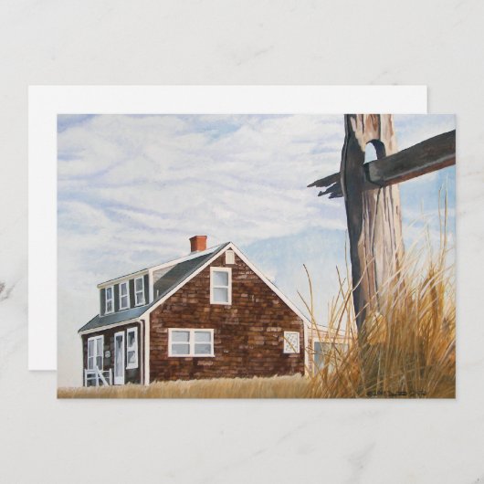 Invitation Beach House Sunrise (Devant / Derrière)