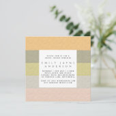 Invitation Beach Life Color Block Fête des mariées moderne (Debout devant)