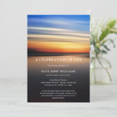 Invitation Beach Ocean Photo Célébration de la vie funéraire  (Debout devant)