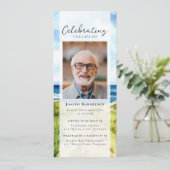 Invitation Beach Ocean Photo Funérailles Digital Evite (Debout devant)