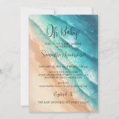 Invitation Beach Ocean Sea Oh Baby (Devant)