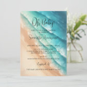Invitation Beach Ocean Sea Oh Baby (Debout devant)