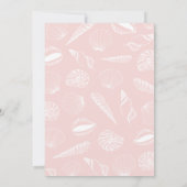 Invitation Beach Ocean Sea Shells Girls Baby shower (Dos)