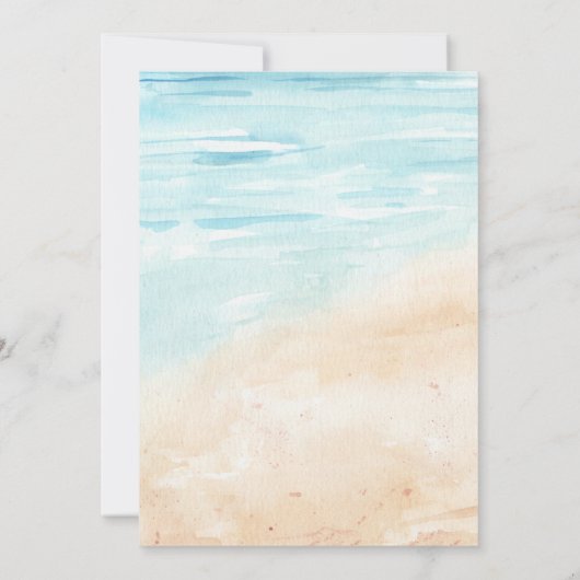 Invitation Beach Ocean Surf Adventure Baby shower Gary (Dos)