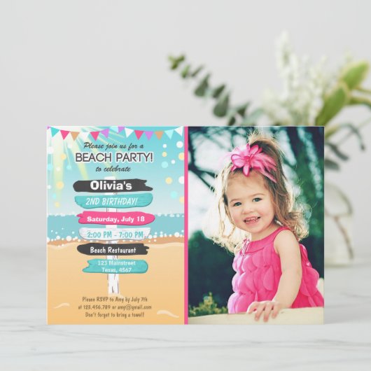 Invitation Beach Party (Debout devant)