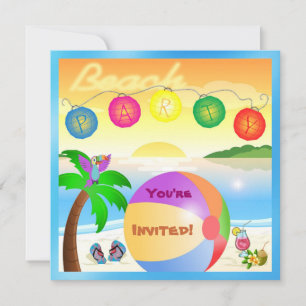 Invitation beach party