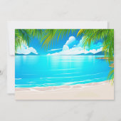 Invitation Beach Party Anniversaire Invitation, Summer Party (Dos)