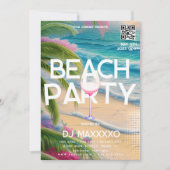 Invitation Beach Party Event Bar Tropical Club Flyer (Devant)