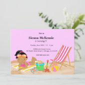 Invitation Beach Party (Fille) (Debout devant)
