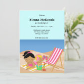 Invitation Beach Party (Fille) (Debout devant)
