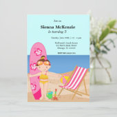 Invitation Beach Party (Fille) (Debout devant)