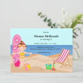 Invitation Beach Party (Fille) (Debout devant)