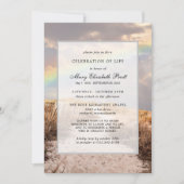 Invitation Beach Path et Rainbow Celebration of Life (Devant)