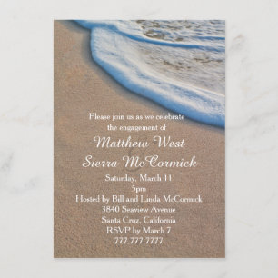 Invitation Beach Sand and and Sea Foy Mariage