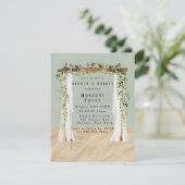 Invitation Beach Sand Canopy Tropical Brunch & Bubbly Invitat (Debout devant)