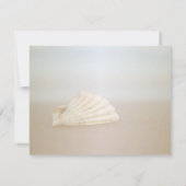 Invitation Beach Seashell, Dîner de répétition des coeurs (Dos)