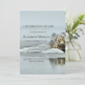 Invitation Beach Seashell Fête De La Vie (Debout devant)