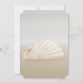 Invitation Beach Seashell, Fête des mariées des coeurs (Dos)