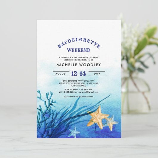 Invitation Beach | Starfish Bachelorette Week-end (Debout devant)