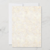 Invitation Beach Stripe Conch Shell Mariages élégants Art (Dos)