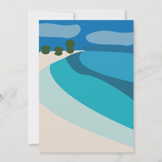 Invitation Beach Summer Destination Wedding (Dos)